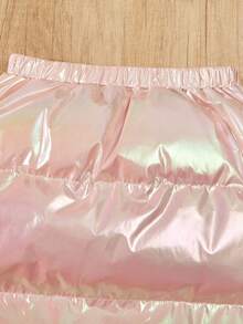 SHEIN 2件套 少女外套和裙子 - 白色 - 查看 4