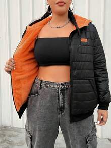 SHEIN EZwear 女性大碼棉服 - 彩色 - 查看 3