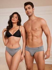 Ropa Interior Impresa Con Letras Triangulares Para Hombres - Multicolor - Ver 6