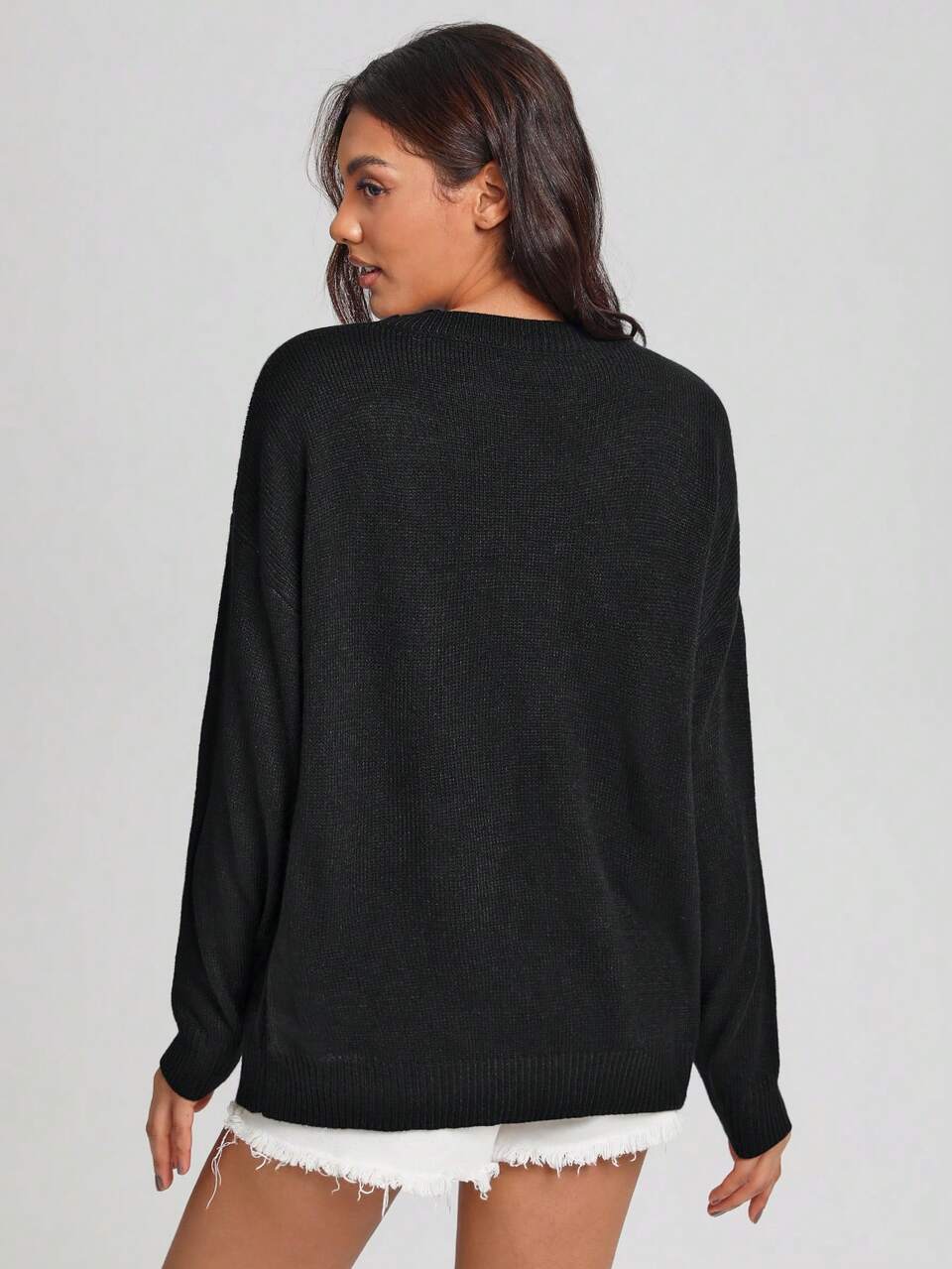 Women's Sweater With Heart Pattern