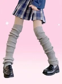 ROMWE Kawaii 女士襪套 - 灰色 - 查看 1