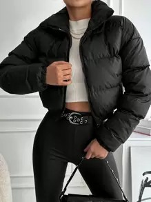 EURMUSE Women's Padded Jacket - Black - View 1