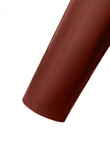 SHEIN Tween Boy 2pcs/Set Comfortable Vest & Pants Suit With Front Button Vest, Shirt Not Included - Burgundy - View 3