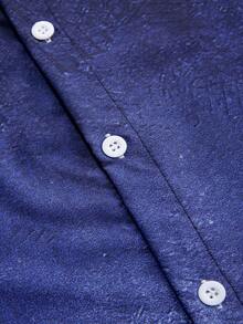 Manfinity LEGND Men's Gradient Button Shirt - Royal Blue - View 5