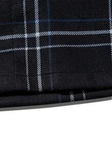 Manfinity Homme Nam Kẻ sọc Túi có nắp Áo khoác - màu đen - Xem 4