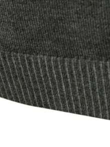 Men's Solid Color Basic Turtleneck Sweater - Grey - View 4