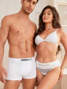 Men's Plain Knitted Fabric Trunks With Medium Stretch Basics Underwear - Multicolor - View 4