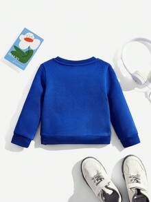 嬰兒男孩小汽車印花運動衫