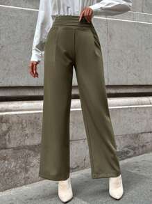 EURMUSE Women's Trousers - Green - View 2