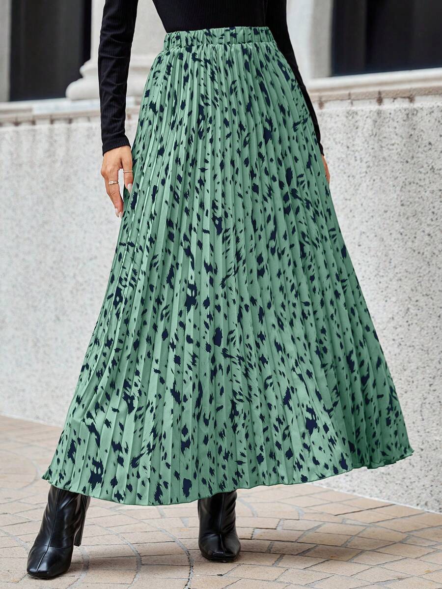 SHEIN Clasi 摺痕禮服連身裙 - 薄荷綠 - 查看 1