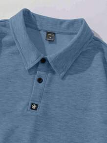 Manfinity Hypemode Chemise Polo À Patch Lâche Pour Homme Avec Épaule Tombante