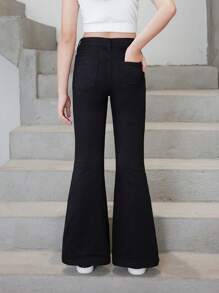 Sparklyn Tween Girl Stretchy Flare Jeans Summer Holiday