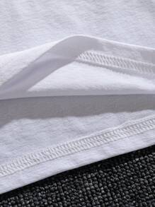 Manfinity LEGND Nam Kích thước lớn In Áo thun Với Từ Mẫu - trắng - Xem 4