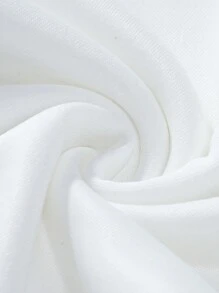 Manfinity Homme Men's Letter Printed Hooded Sweatshirt And Pants Set With Drawstring - White - View 3