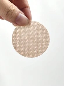 20 Màu da Điền kinh Vải không dệt Dùng một lần Bras Nắp núm vú - Màu be - Xem 5