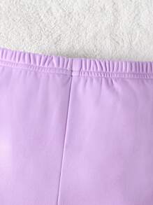 SHEIN 4pcs Đứa bé gái Vừa Khít In hoa bò Mô hình Cartoon Bộ mặc nhà ( Áo sơ mi & Quần ) - Nhiều màu - Xem 5