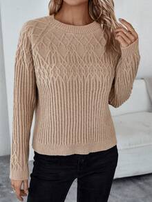 SHEIN Essnce Jersey De Cuello Alto