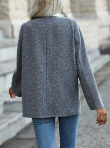 SHEIN Clasi Len áo - Màu xám đen - Xem 2