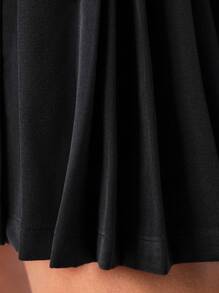 Taranthola Designer Business Casual Pleated Blazer Dress With Belt, Fall, For Autumn & Winter, Holiday, Going Out, Office