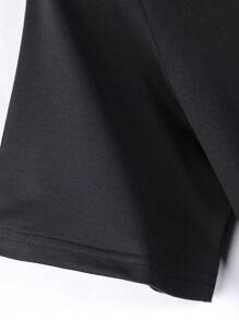 Men 2-Piece Geometric Print Short Sleeve T-Shirt And Drawstring Waist Shorts Set, Casual Summer Outfit, Suitable As Gift For Husband Or Boyfriend