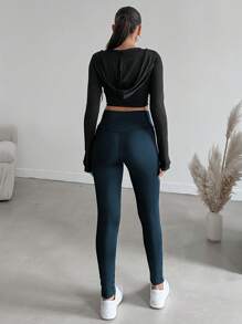 EURMUSE Leggings Ajustados Para Mujer - Negro - Ver 2