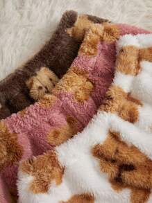 3pcs Họa tiết gấu Flannel Quần ngủ - Nhiều màu - Xem 3