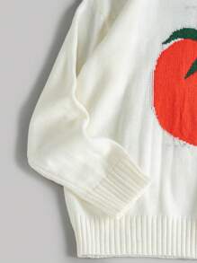 SHEIN Qutie Jersey De Talla Grande Con Cuello Redondo - Blanco - Ver 4