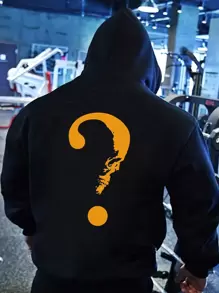 Outdoor Adventure Men's Hooded Sweatshirt | Fashionable For Various Environments - Navy Blue - View 1