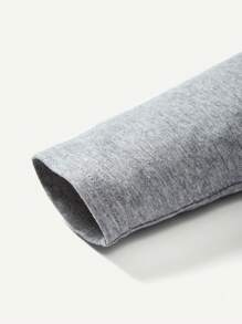 Cozy Pixies 嬰兒男孩2入組拼色縫肩袖連帽上衣 - 灰色 - 查看 3