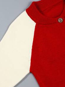 Baby Boys' Letter Striped Cardigan - Red - View 3