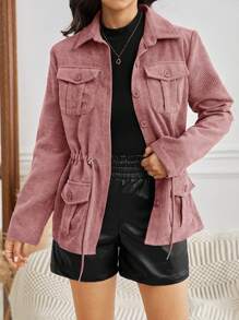 SHEIN Frenchy Women Jackets - Dusty Pink - View 1