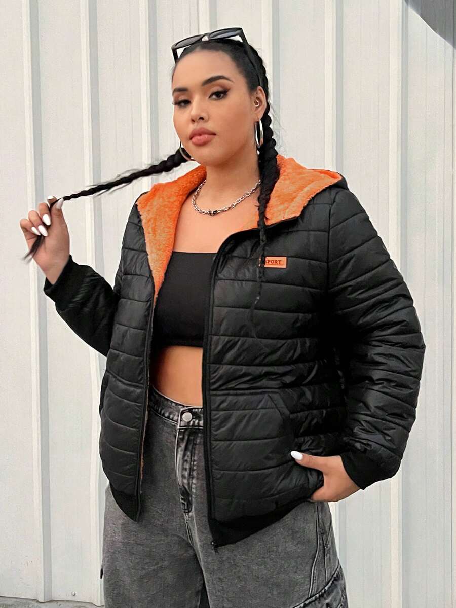 SHEIN EZwear 女性大碼棉服 - 彩色 - 查看 1