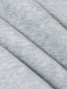 SHEIN EZwear 大尺碼聖誕圖案圓領運動衫 - 灰色 - 查看 5