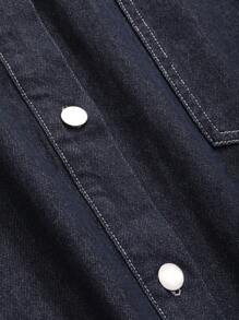 FRIFUL 1 Miếng Của phụ nữ Vá lại Túi Đầm Denim - Màu xanh lam - Xem 5