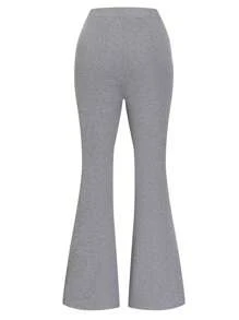 SHEIN Essnce 女性喇叭褲 - 深灰色 - 查看 2