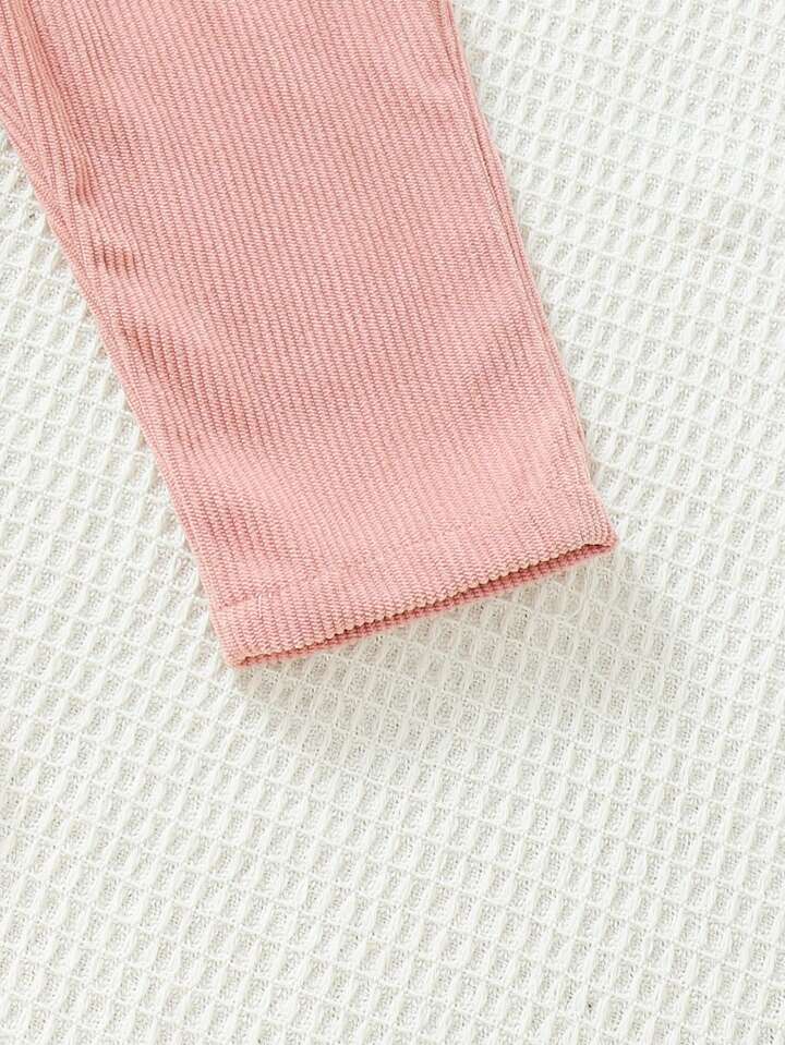 赤ちゃん用ピンクのオーバーオール | SHEIN JAPAN