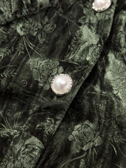 Women's Flower Jacquard Lace Patchwork Shirt Fall Cloth For Women