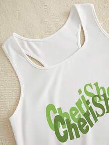 SHEIN EZwear Camiseta Sin Mangas Para Mujer - Blanco - Ver 5