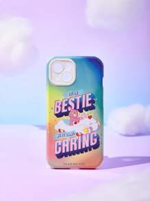 ROMWE X Care Bears Printed 2-in-1 Film Mobile Phone Case - Multicolor - View 1