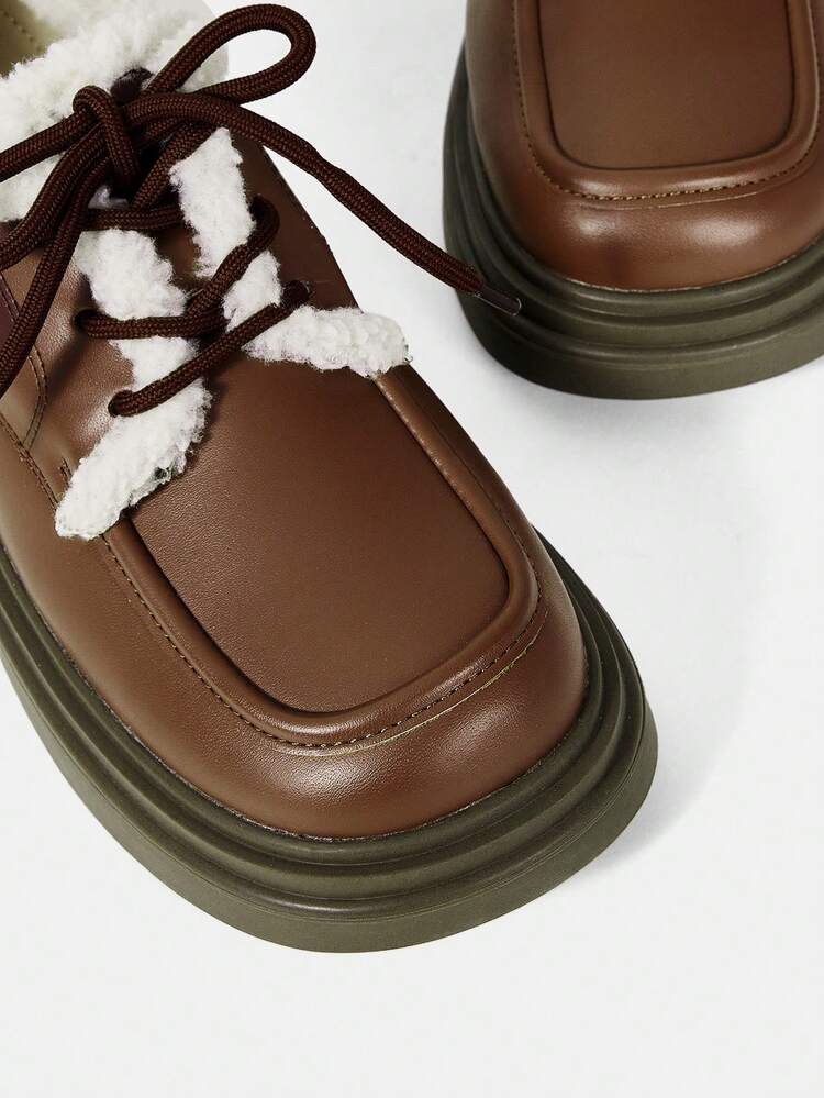 Women's Stylish Comfortable Warmth Buckle Strap Loafers