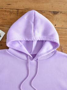 INAWLY Áo hoodie dài tay in hình hoạt hình có dây rút chủ đề Từ Mặt Trăng đến Sao Hỏa, thích hợp cho lễ tốt nghiệp, tựu trường, lễ tốt nghiệp, giáo viên nữ, áo nỉ mùa thu cho mùa tựu trường. - Màu tím - Xem 4