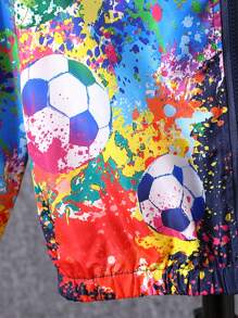 Cậu bé Tween Thể thao Được Sơn Mẫu Áo khoác - Nhiều màu - Xem 4