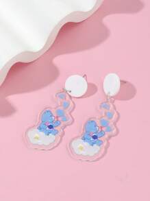 ROMWE X Care Bears 2入組卡通圖案耳墜 - 彩色 - 查看 1