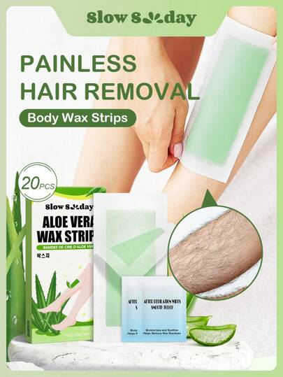 Slow Sunday Aloe Vera Wax Strips