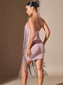 SHEIN BAE Robe Pour Femmes - Rose bonbon - Voir 2