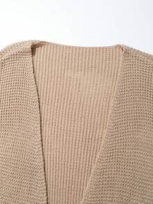 Manfinity Homme Men's Solid Color Simple Daily Cardigan - Apricot - View 4