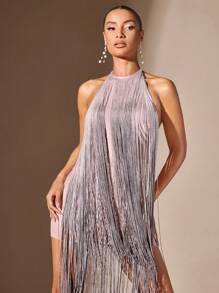 SHEIN BAE Robe Pour Femmes - Rose bonbon - Voir 6