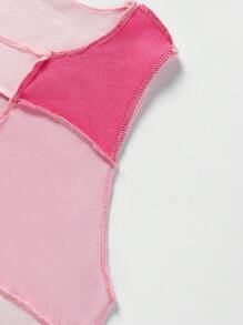 SHEIN Unity Women's 4pcs Asymmetrical Hem Tank Tops Graphic Tees Women Tops - Multicolor - View 5