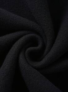 Manfinity Hypemode Men's Milk Tea Pattern Long Sleeve Pullover Sweatshirt - Black - View 4