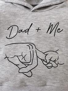 Infant Boys' Letter Printed Sweatshirt - Grey - View 3